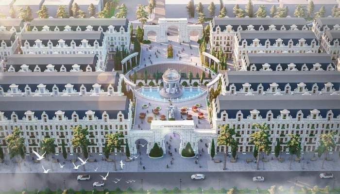 Cần bán biệt thự đơn lập góc xây thô mặt trong 4 tầng Noble Palace Long Biên gần công viên giá VIP